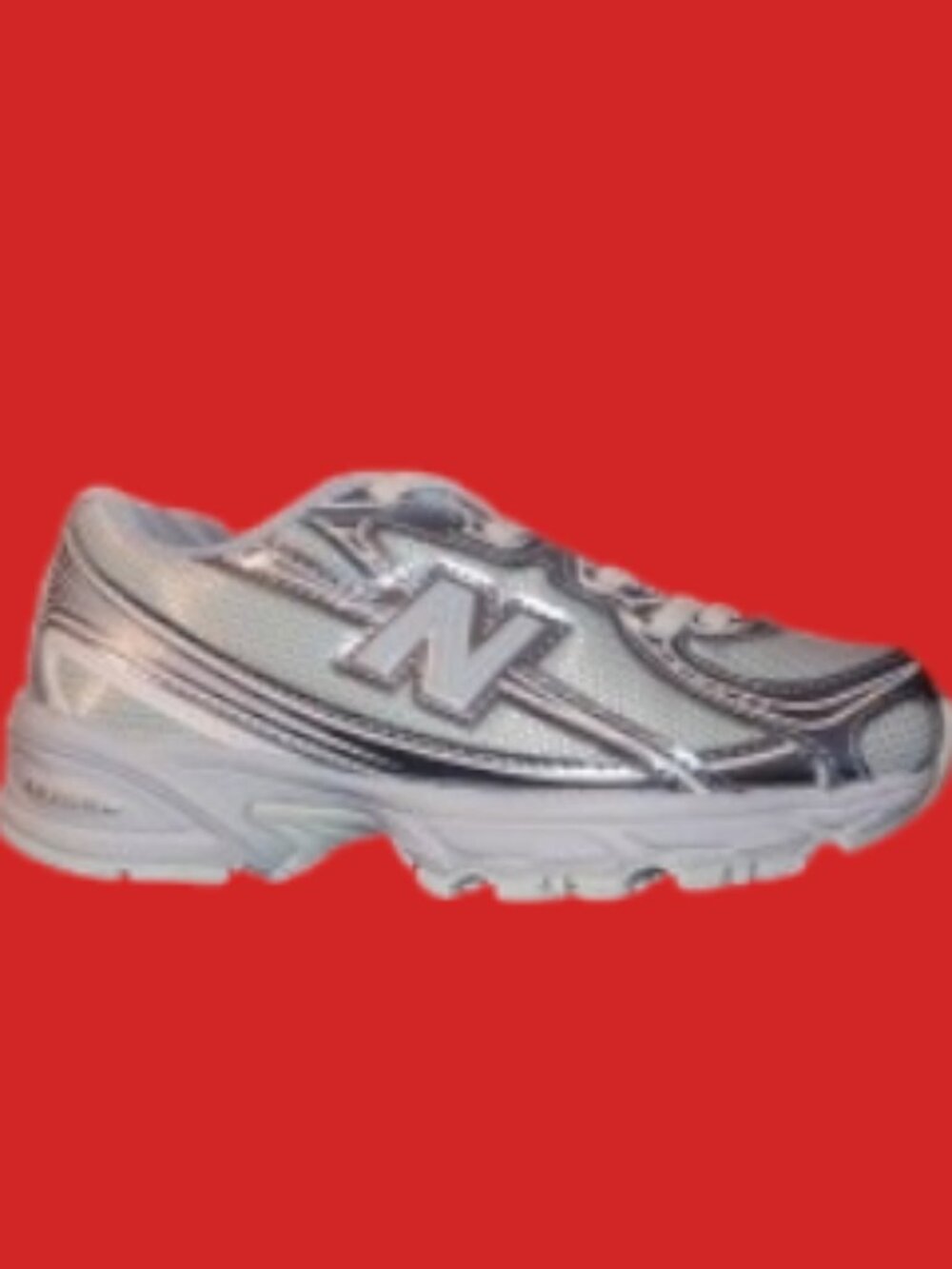 New Balance 740 Bungee Laced Size 11 Kids/Infants Blue/Silver